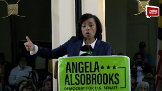 Indian American community organizes reception for US Senate Candidate Angela Alsobrooks